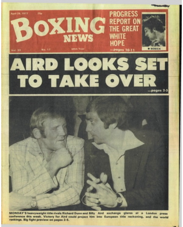Boxing News magazine  29.4.1977 Download pdf